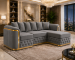 Modern 5-Seater Sofa - Image 3