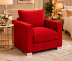 Sloane Premium Single Sofa - Sloane Single Seater Sofa – Comfortable Soft Upholstered Sofa - Image 2