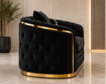 Modern 1-Seater Sofa - Madrid 1-Seater Sofa – Premium Soft Cushion Lounge - Image 4