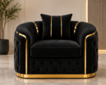 Modern 1-Seater Sofa - Madrid 1-Seater Sofa – Premium Soft Cushion Lounge - Image 2