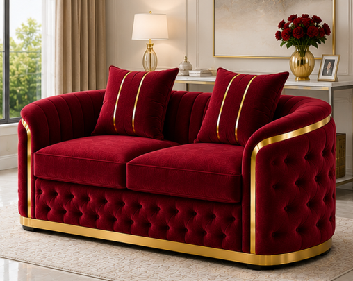 6578588 Madrid Plush & Stylish 2-Seater Sofa - Madrid 2-Seater Sofa – Modern Stylish Living Sofa - Image 1