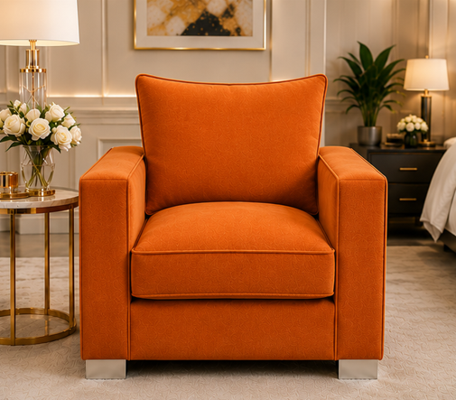 87658 Sloane One Seater Sofa - Sloane Single Seater Sofa - Modern Premium Lounge - Image 1