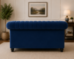 Nicole Sofa Blue – Two Seater Velvet Sofa - Image 4