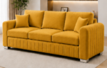 Lilly Sofa 3 Seater Beige – Modern Sofa - Image 2