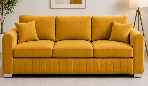 Capture565644 Lilly Sofa 3 Seater Beige – Modern Sofa - Image 1