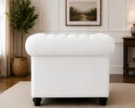 Nicole Sofa Velvet – Luxury Sofa - Nicole One Seater Sofa - Image 4
