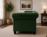 Chesterfield Sofa Green – 2 Seater Stylish Velvet Sofa - Image 3