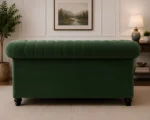 Chesterfield Sofa Green – 2 Seater Stylish Velvet Sofa - Image 4