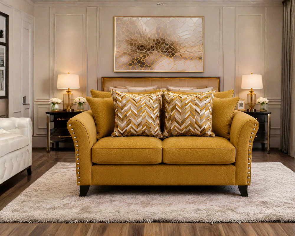 Harrison 2 Seater Velvet Sofa Harrison Stylish 2-Seater Sofa - 2 Seater Sofa - Image 1