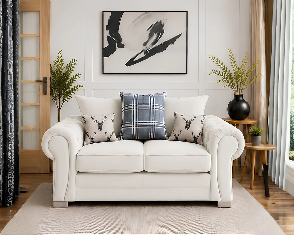 Verona Comfortable Couch 2 Seater Verona 2-Seater Sofa Velvet - Image 1
