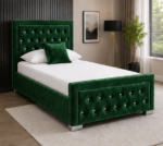 Single Bed Frame Velvet – Hilton Single Bed – Stylish Bedroom Furniture - Image 4