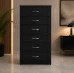 Chest of Six Drawers - Elegant 6 Storage Chest - Spacious Bedroom Chest - Image 3