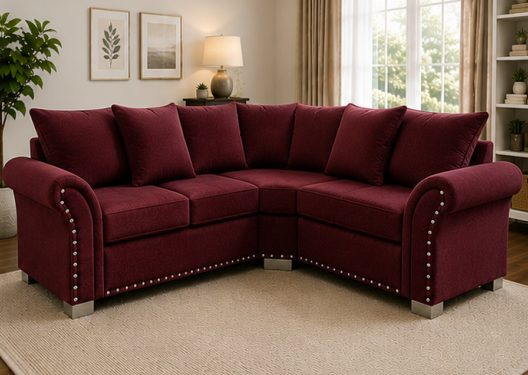 1 4 Seater Corner Sofa - Stylish L Shape Sofa - Harrison Elegant Seating Sofa - Image 1