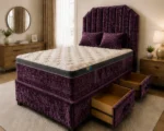 Double Divan Bed with Strong Frame - Bed Base with Modern
