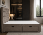 Upholstered Double Divan Bed Frame – Luxury & Comfortable Design - Image 4
