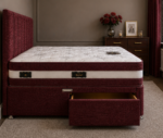 Divan Bed Frame with Drawer Storage - Luxury Fabric Single Divan Bed - Image 3
