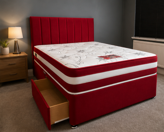1.6 Super King Size Divan Bed – Divan Bed - Divan Bed Frame with Drawer Storage - - Image 1