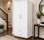 2 Door Wardrobe with Two Drawers - Wardrobe with Two Drawers - Image 2
