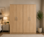 4 Door Wardrobe – Contemporary Storage Style - High Quality 4 Door Wardrobe – Strong & Stylish Build - Image 4