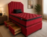 Double Divan Bed for Modern Bedrooms - Divan Bed with 4 Drawers - Image 2