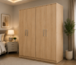 4 Door Wardrobe – Contemporary Storage Style - High Quality 4 Door Wardrobe – Strong & Stylish Build - Image 3