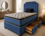 Double Divan Bed with 4 Drawer Storage