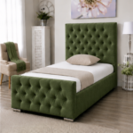 Luxury Bedroom Single Bed - Single Bed Green Colour - Florida Bed