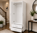 2 Door Wardrobe with Two Drawers - Wardrobe with Two Drawers