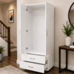 2 Door Wardrobe with Two Drawers - Wardrobe with Two Drawers