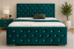 Super King Size Bed Frame - Florida Premium Quality Bed Frame - Teal Colour Bed Frame - Image 2
