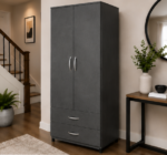 Two Door Wardrobe with Two Drawers - Image 2