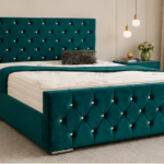 King Size Bed Frame - Florida Premium Quality Bed Frame - Teal Colour Bed Frame
