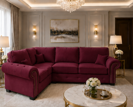 14 Ashwin 4 Seater Sofa – Modern Living Corner Sofa - 4 Seater Stylish Sofa - Image 1
