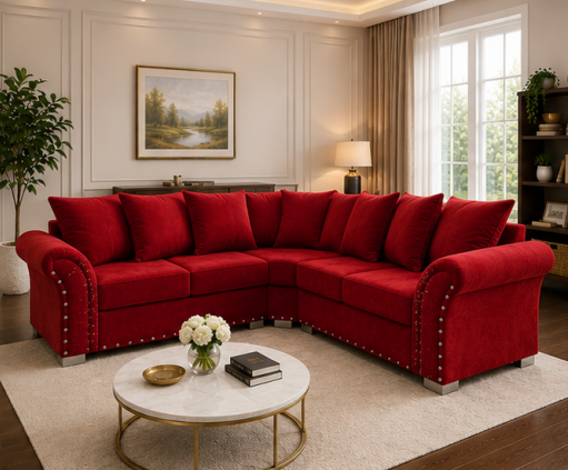 14 Large Corner L Shape 5 Seater Sofa - Harrison Premium Family Sofa - Image 1