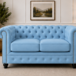 Velvet 2 Seater Sofa - Modern 2 Seater Sofa - 2 Seater Sofa