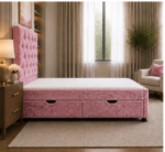 Premium Fabric Single Ottoman Bed - Image 3