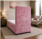 Premium Fabric Single Ottoman Bed - Image 4