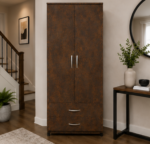 Premium Two Door Wardrobe with Two Drawers - Image 3