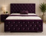 Maroon Bed Frame - Florida King Size Bed Frame - Image 2