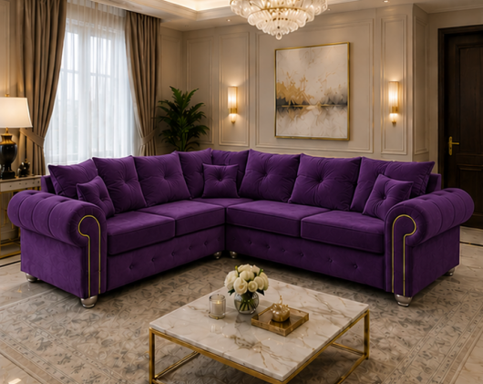 17 Ashwin Modern Corner Sofa – Spacious 5 Seater - Ashwin 5 Seater Sofa - Image 1