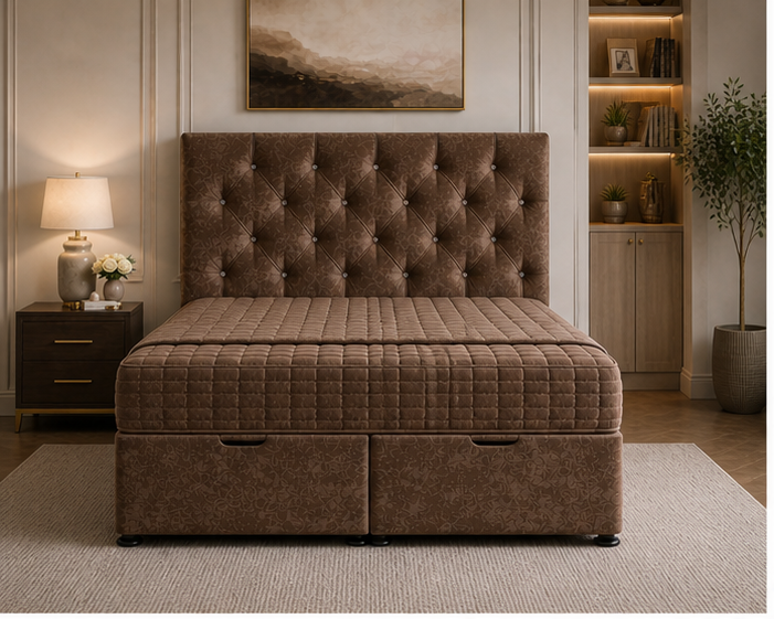 17 Double Bed - Ottoman Double Bed Frame with Storage - Image 1