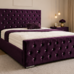 Maroon Bed Frame - Florida King Size Bed Frame