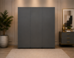 Wooden Wardrobe with 2 Drawers and with 2  Mirrors - Image 5