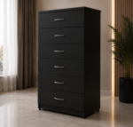 Chest of Six Drawers - Elegant 6 Storage Chest - Spacious Bedroom Chest - Image 2