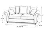 Ashwin 2 Seater Sofa - Premium 2 Seater Sofa - Image 5