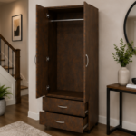 Premium Two Door Wardrobe with Two Drawers