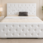 White Florida Double Bed with Luxury Design - Elegant Florida Bed Frame for Modern Interiors