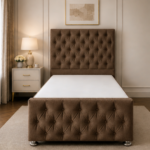 Comfortable Single Divan Bed – Soft & Elegant Upholstery