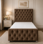 Comfortable Single Divan Bed – Soft & Elegant Upholstery