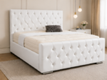 White Florida Double Bed with Luxury Design - Elegant Florida Bed Frame for Modern Interiors - Image 2